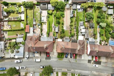 Aerial view of the property