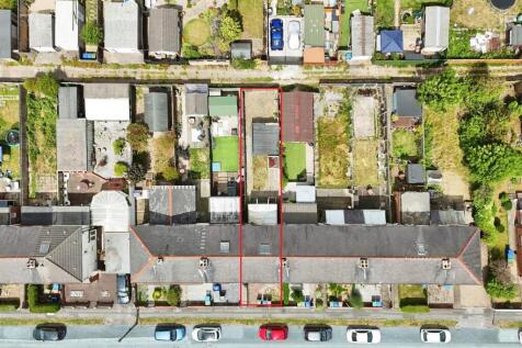 Aerial view of the property