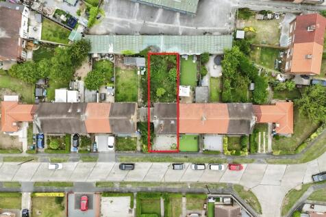 Aerial view of the property