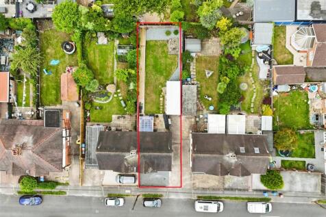 Aerial view of the property