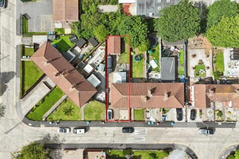 Aerial view of the property