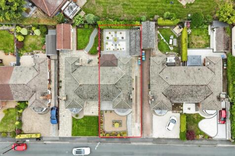 Aerial view of the property