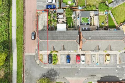 Aerial view of the property