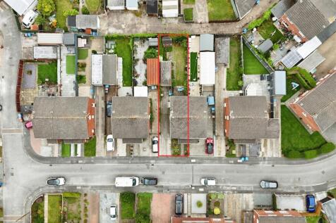 Aerial view of the property