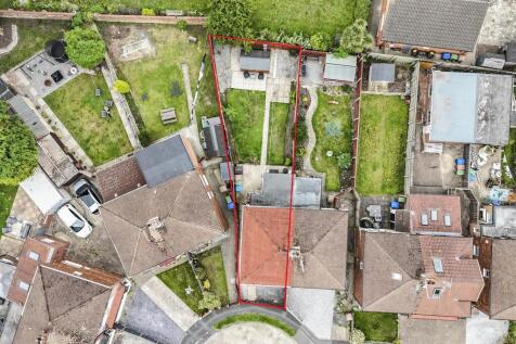 Aerial view of the property