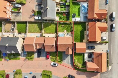 Aerial view of the property