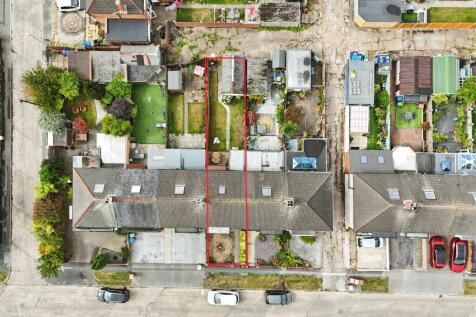 Aerial view of the property