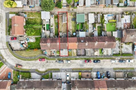 Aerial view of the property