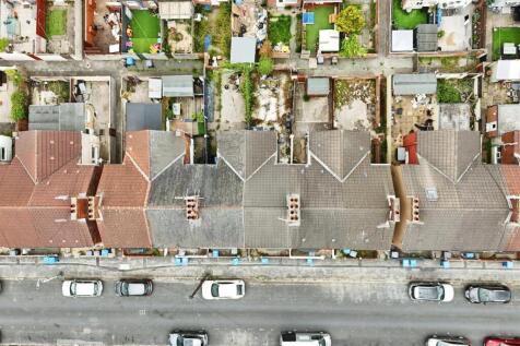 Aerial view of the property