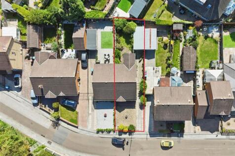 Aerial view of the property