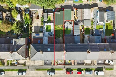 Aerial view of the property