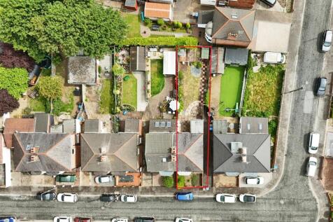 Aerial view of the property