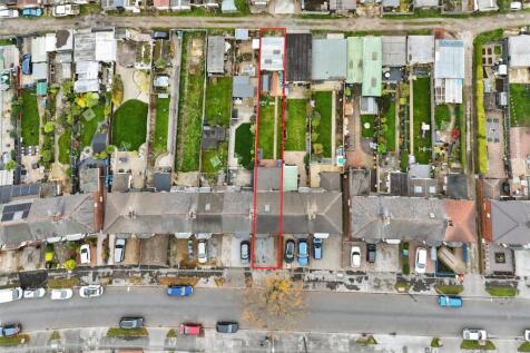 Aerial view of the property