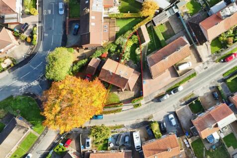 Aerial view of the property