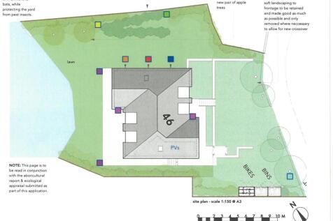 BUILDING PLOT WITH PROPOSED HOUSE: