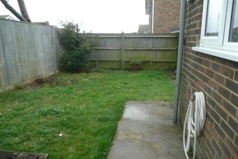 L shaped garden area