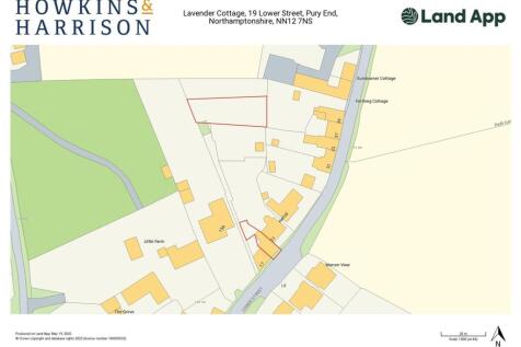 Land App- Lavender Cottage, 19 Lower Street, Pury 