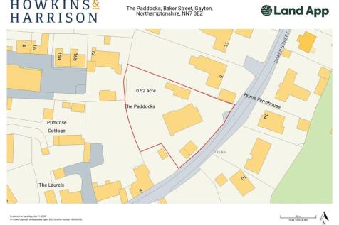 Land map- The Paddocks, Baker Street, Gayton.jpg