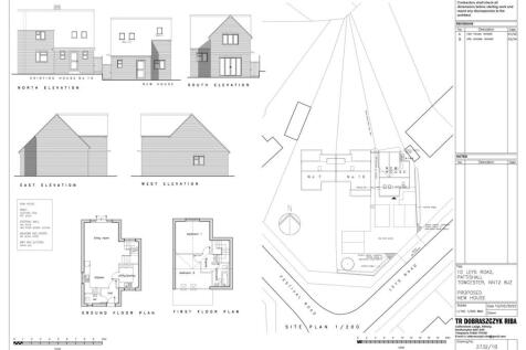 Architect plans- adjacent to 10 Leys Road, Pattish
