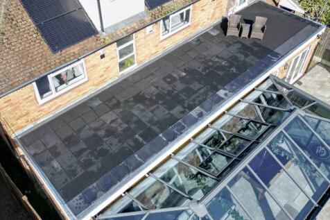 glass balcony staged