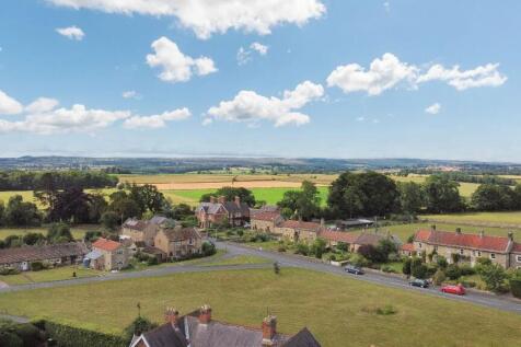 Aerial view of village