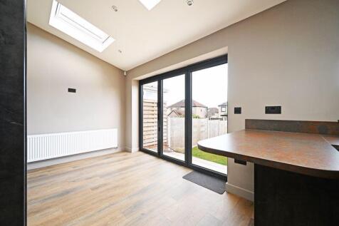 Open plan kitchen dining space