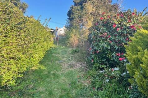 Rear Garden looking up to parking