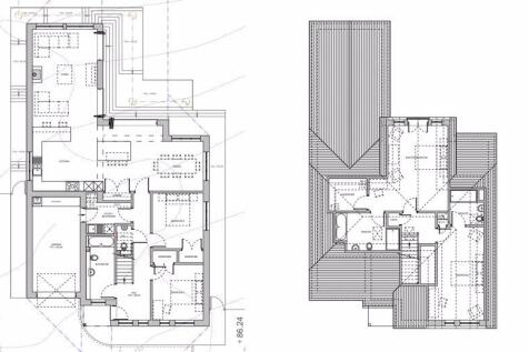 first and second floor plans