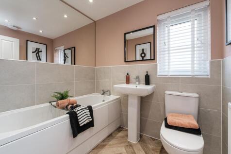 Interior view of the bathroom in our Moresby home