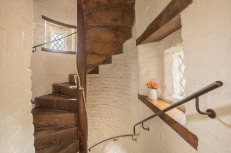 Stairs to top floor in tower