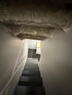 Stairs to kitchen
