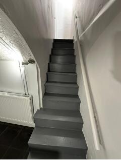 Stairs from kitchen