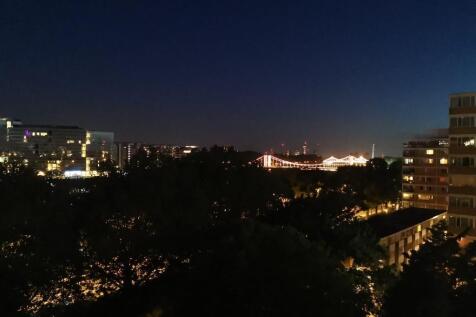 CHELSEA BRIDGE AT NIGHT FROM PROPERTY