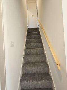 up the stairs
