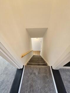 down the stairs