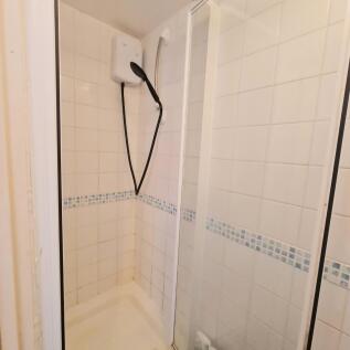 Shower room shared with 1 person only.