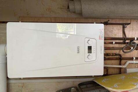 Bedroom 2 cupboard with new combi boiler