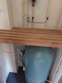 Airing cupboard in entrance hall