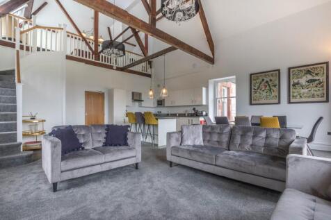 KITCHEN, DINING AND LIVING SPACE