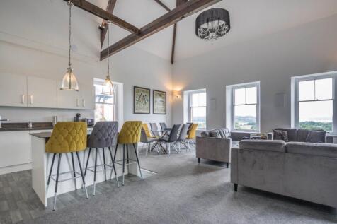 KITCHEN, DINING AND LIVING SPACE