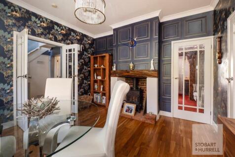 Dining Room with Fireplace 