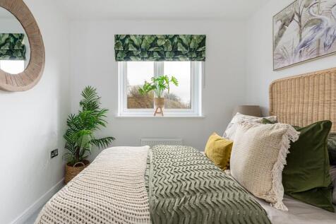 Bedroom 2 has space for a double bed