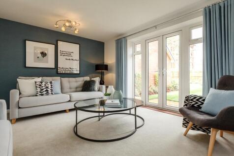 Open plan lounge with space for two sofas