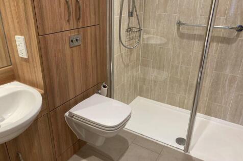 Luxury-tiled shower room