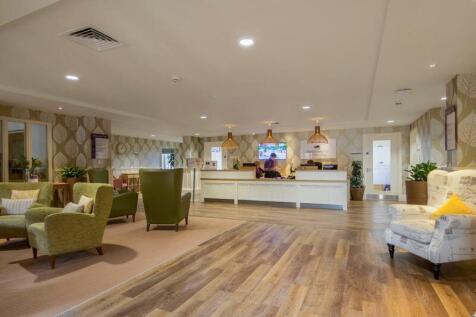 Reception desk and seating