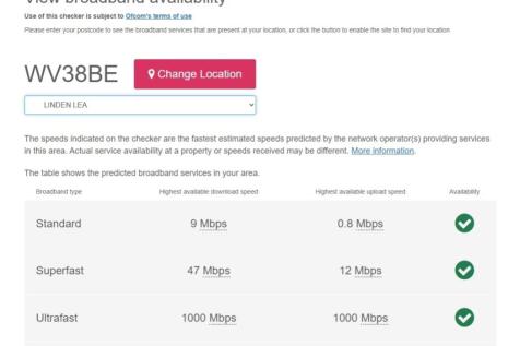 Broadband Checker April 2025