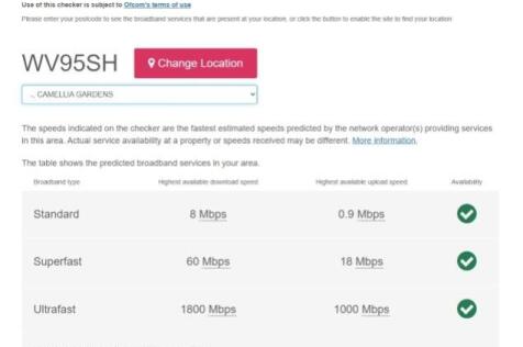 Broadband Checker April 2025