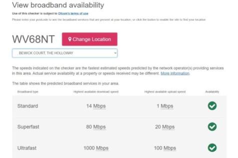 Broadband Bewick Court April 2025