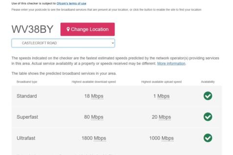 BROADBAND CHECKER SEPT 2025 135 Casrlecroft Rd