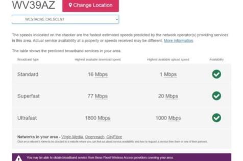 127a Westacre Broadband Checker Oct 2025